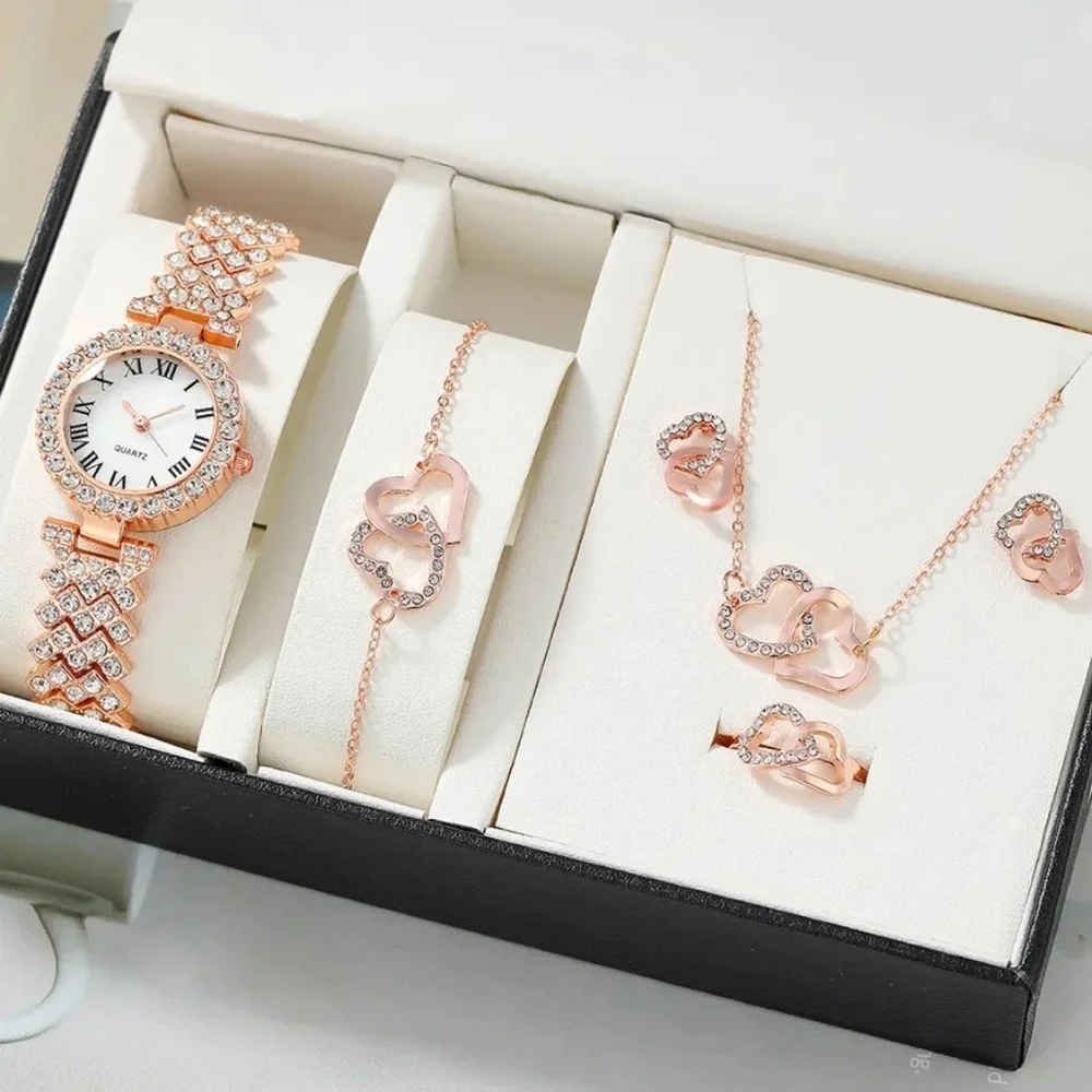 Gorgeous lux full crystal watch set - Picture 3 of 3
